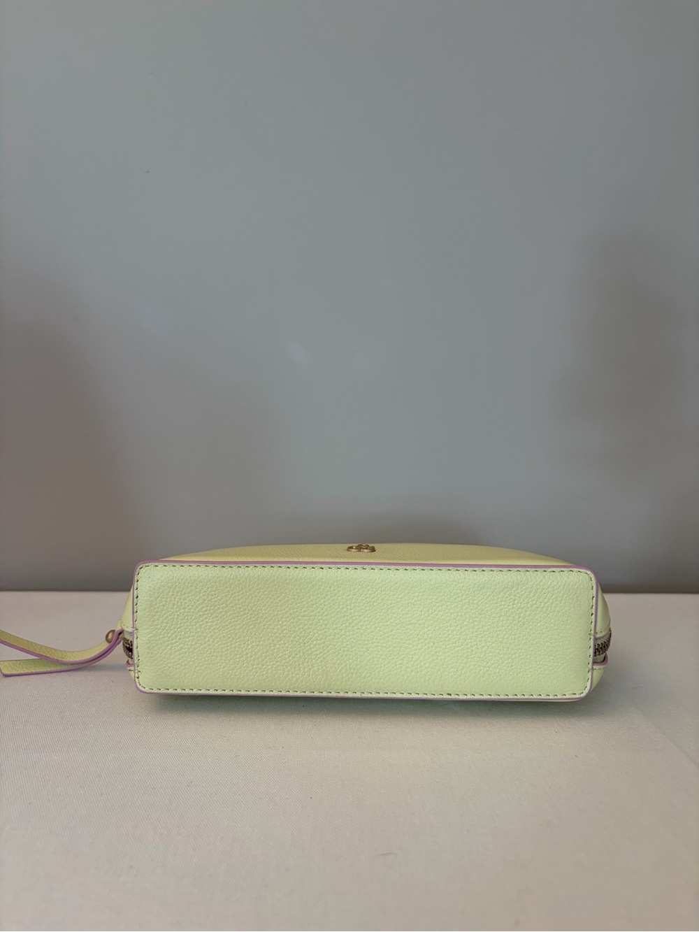 Scotch & Soda Pastel Green Leather Toiletry Bag - Picture 5 of 9